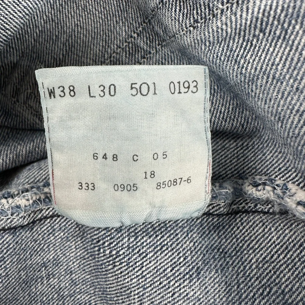 Vintage Levi's 501 XX Jeans Men's 38x30 Blue Original Fit Button Fly Denim Rodeo